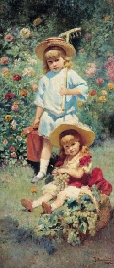 Konstantin Makovsky Children of the Artist, china oil painting image